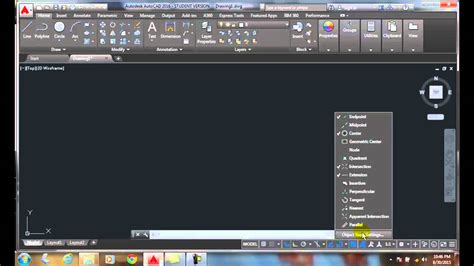 Autocad I Running Object Snaps Youtube