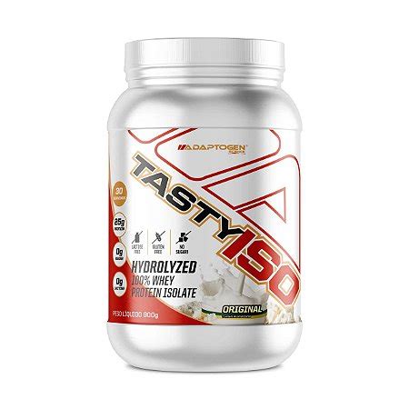 TASTY ISO WHEY ORIGINAL 900G ADAPTOGEN CASAL MONSTRO SUPLEMENTOS