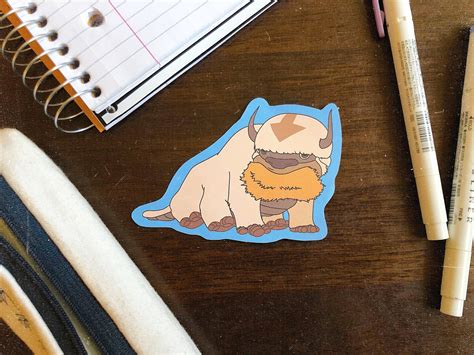 Avatar The Last Airbender Appa Sticker Etsy