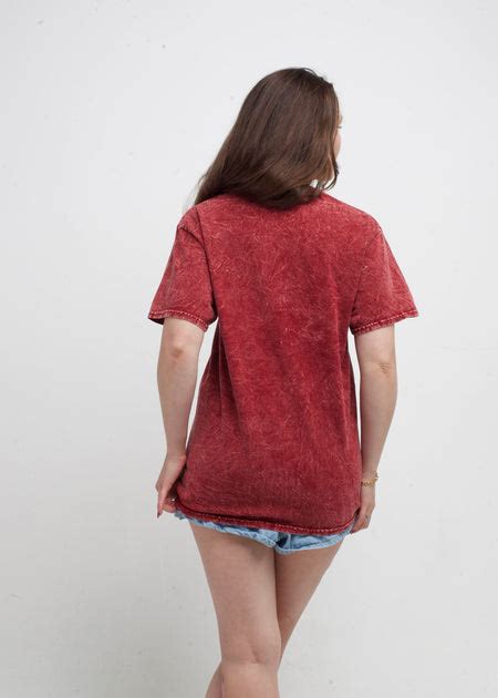 Red Mineral Wash T Shirt Custom Colors Apparel