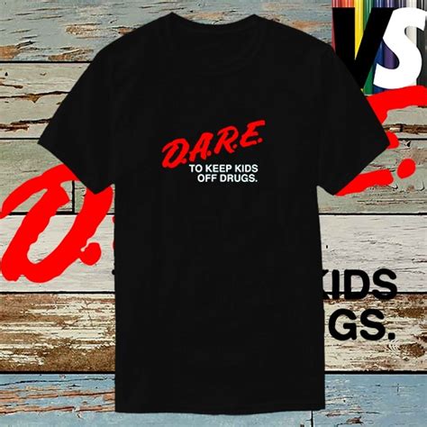 Dare Iconic 90s Shirt Vinyl Front Print Unisex For Men And Women