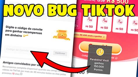 BUG TIKTOK NOVA PROMOÇÃO TIKTOK Ganhe Dinheiro AGORA no TikTok SEM