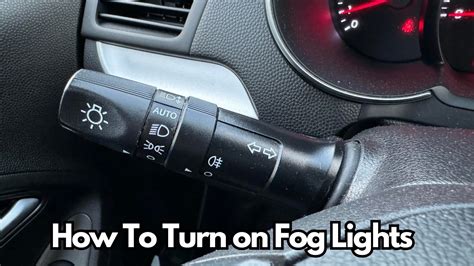 How To Turn On Fog Lights On Kia Picanto Youtube