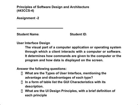 Solved Principles Of Software Design And Architecture