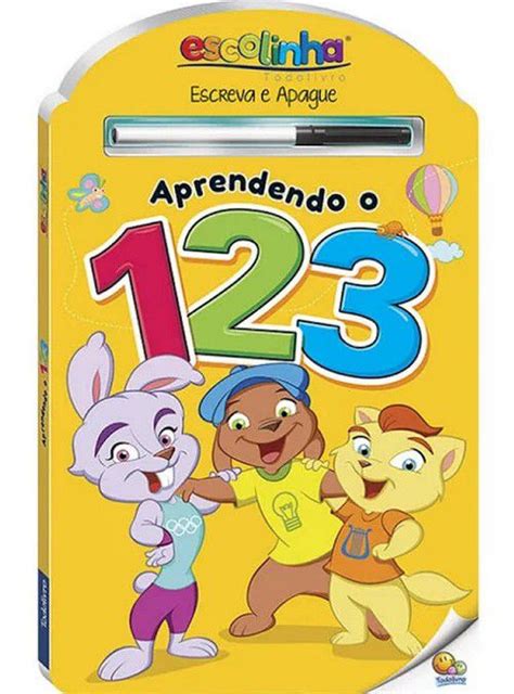 Escreva E Apague Escolinha Aprendendo O Atacado De Livros