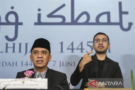 Pemerintah Umumkan Idul Adha H Jatuh Pada Senin Juni