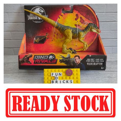 Jual Mattel Jurassic World Dino Rivals Savage Strike Velociraptor Leap Lompat Indonesia Shopee