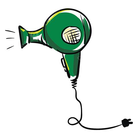 Hair Dryer Clipart Vector A Green Hair Dryer Vector Or Color