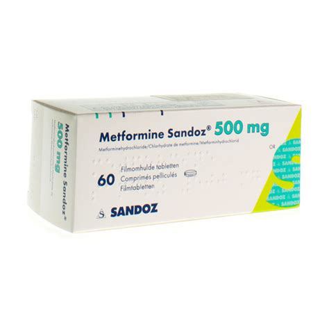 METFORMINE SANDOZ 500 MG COMP 60 X 500 MG Apotheek Bakelants