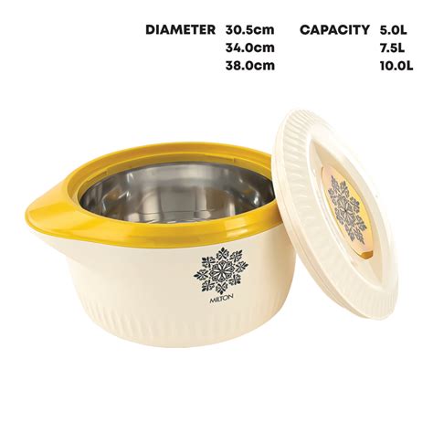 Sq Professional Royal Insulated Hot Pot Set Pc Cream L