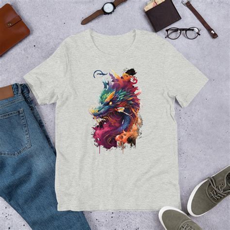 Colorful Dragon T Shirt Etsy