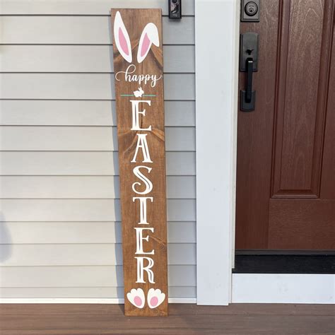 Happy Easter Wooden Sign Bay And Birch Designs Llc