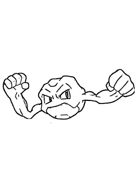 Pokemon Geodude coloring pages - Free Printable