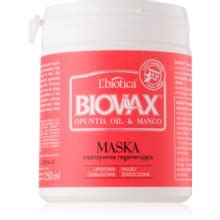 Lbiotica Biovax Opuntia Oil Mango regenerační maska pro poškozené