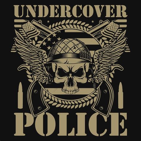 Premium Vector Undercover Police Tshirt Design