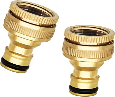 Cosoro 2 Pack Garden Hose Tap Connector 3 4 Inch And 1 2 Inch 2 In 1