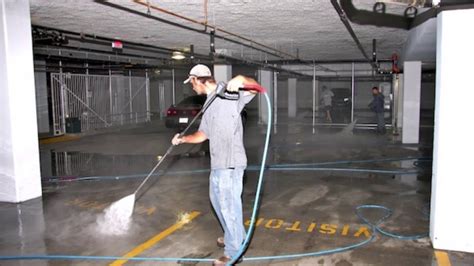 Garage Floor Cleaning Service | Parking Lot Pressure Washing