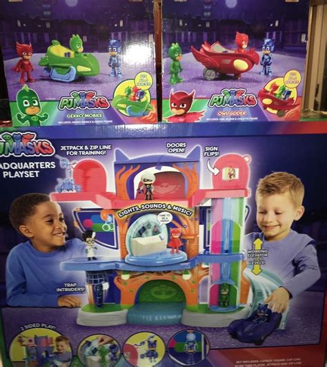 Pj Masks Headquarters Playset Wcatboy Cat Car Gekko Mobile Owlette Owl Glider 1839914827