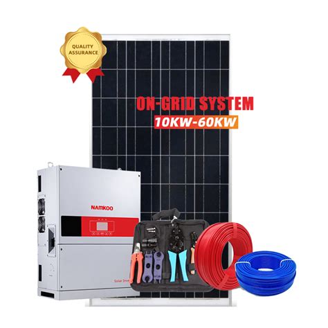 Namkoo Solar Panel On Grid Solar System Kw Complete Package