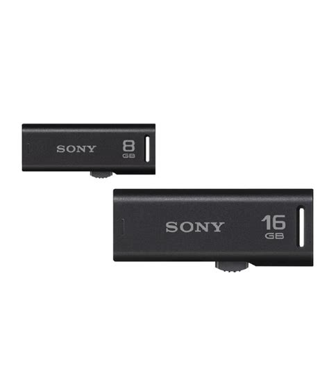 Sony Micro Vault USM8GR 8 GB Pen Drive Black With Sony Micro Vault