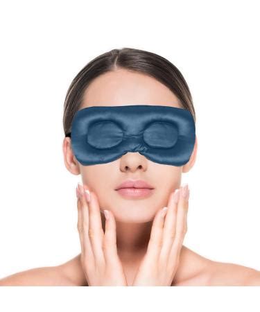 Newgo Moist Heat Eye Compress Microwaveable Hot Eye Mask For Irritated Eyes And Dry Eyes Blue