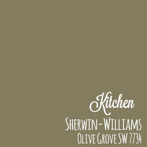 Sherwin Williams Olive Grove Sw Kitchen Olive Green Paints