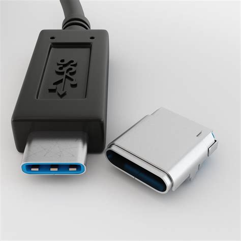 Usb Type C 3d Model 15 C4d 3ds Dae Fbx Stl Obj Free3d