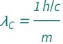 Compton Wavelength | Wolfram Formula Repository