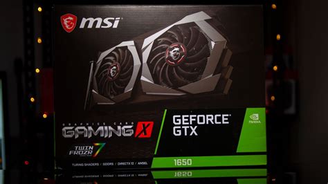 Msi Gtx 1650 Nvidia Budget Graphics Card Unboxing Youtube