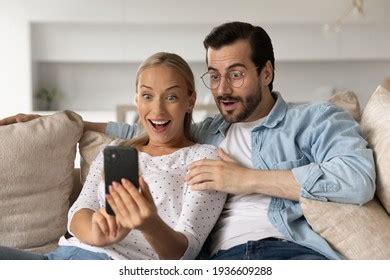 Happy Gay Couple Embraced Joking Having Stock Photo