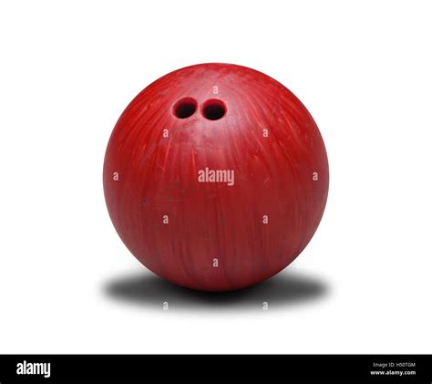 Red Bowling Ball Isolated On White Background Stock Photo Alamy