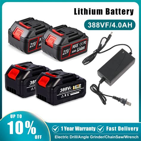 388vf Lithium Battery 10 Cells Large Capacity 3000/4000mah Suitable For ...