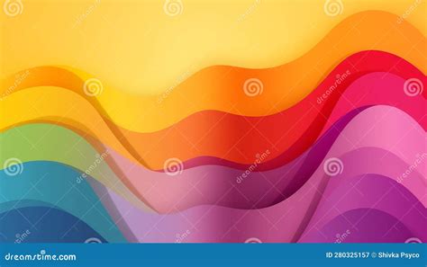 Texture Of Pride Flag Wave Background Generative Ai Stock Illustration