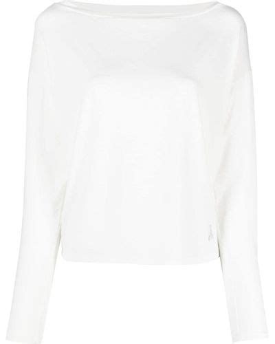 White Patrizia Pepe Activewear Gym And Workout Clothes For Women Lyst