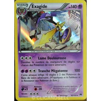 carte Pokémon 62 122 Exagide 140 PV XY Rupture Turbo NEUF FR Carte