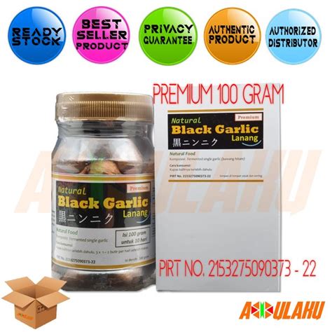 Jual BLACK GARLIC LANANG NATURAL PREMIUM 100GR BAWANG PUTIH HITAM