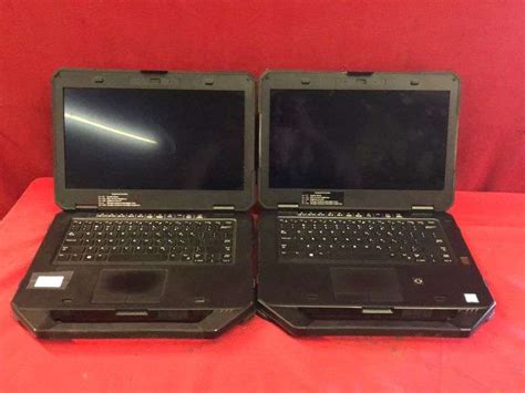 2pc Dell Latitude 14 Rugged Extreme 7404 Laptop No Power Cord Sierra Auction Management Inc