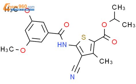 352685 89 3 4 Cyano 5 3 5 Dimethoxy Benzoylamino 3 Methyl Thiophene