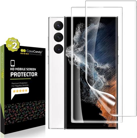 PROTE 2 2 Pack Galaxy S22 Ultra Screen Protector 9H Tempered Glass