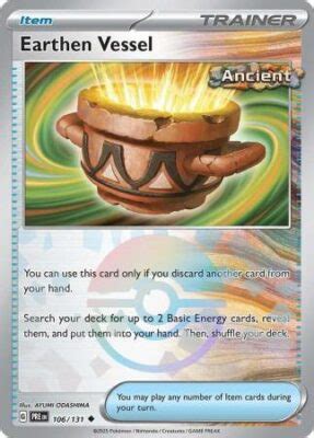 Earthen Vessel Uncommon Pokeball Reverse Holo Playset