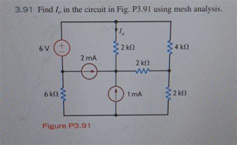 Solved Find Io In The Circuit In Fig P Using Chegg