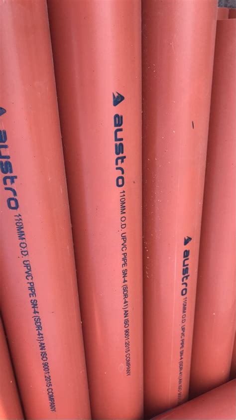 Austro 110 Mm Upvc Underground Drainage Pipe 3 M At Rs 400 Piece In