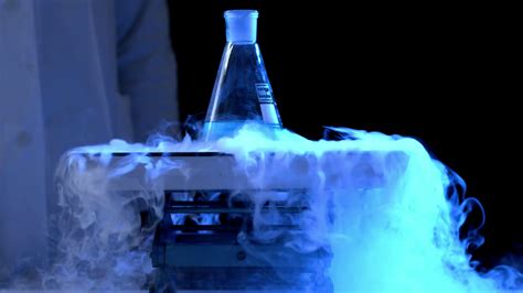 Bottle Liquid Nitrogen In Laboratory Stock Footage SBV-348514778 ...