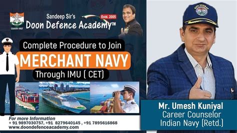 Join Merchant Navy After Class Th Deck Cadet Imucet Dns Marine