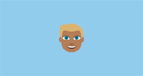 Blond Person Medium Til Mørk Teint Emoji on JoyPixels 2 0