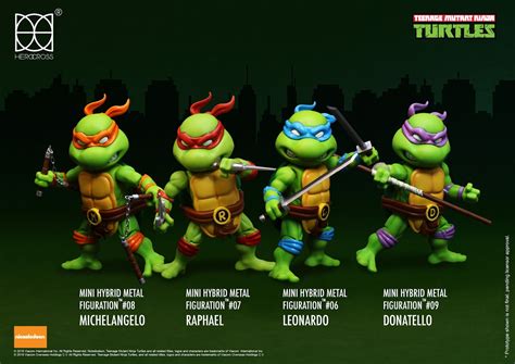 Herocross Mini Hybrid Metal Figuration Tmnt Set4