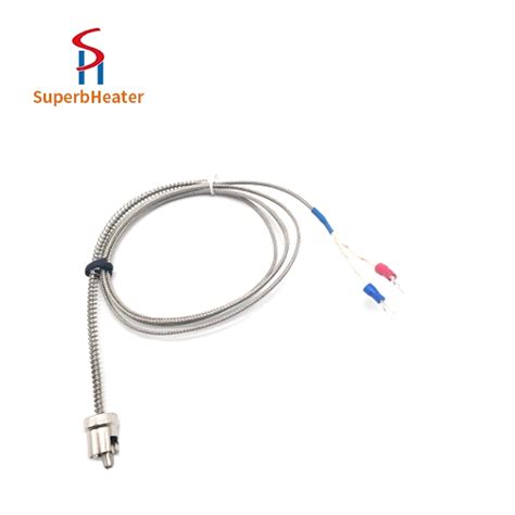 K E Type Thermocouple M Screw Temperature Probe With Spring Precision