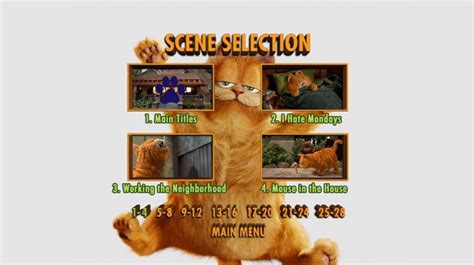 Garfield: The Movie (2004) - DVD Movie Menus