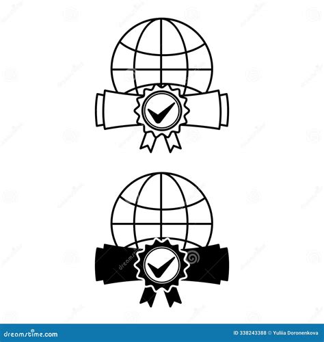 Online Degree Icons. stock illustration. Illustration of high - 338243388