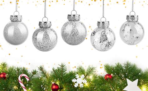 Palline Di Natale Argento 6 Cm 30 Pezzi Decorazioni Albero Di Natale